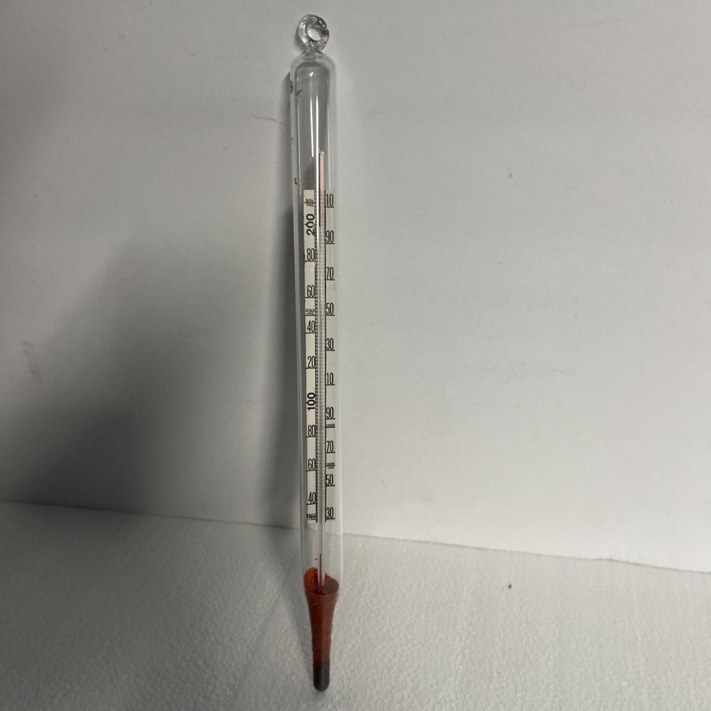 vintage floating dairy thermometer