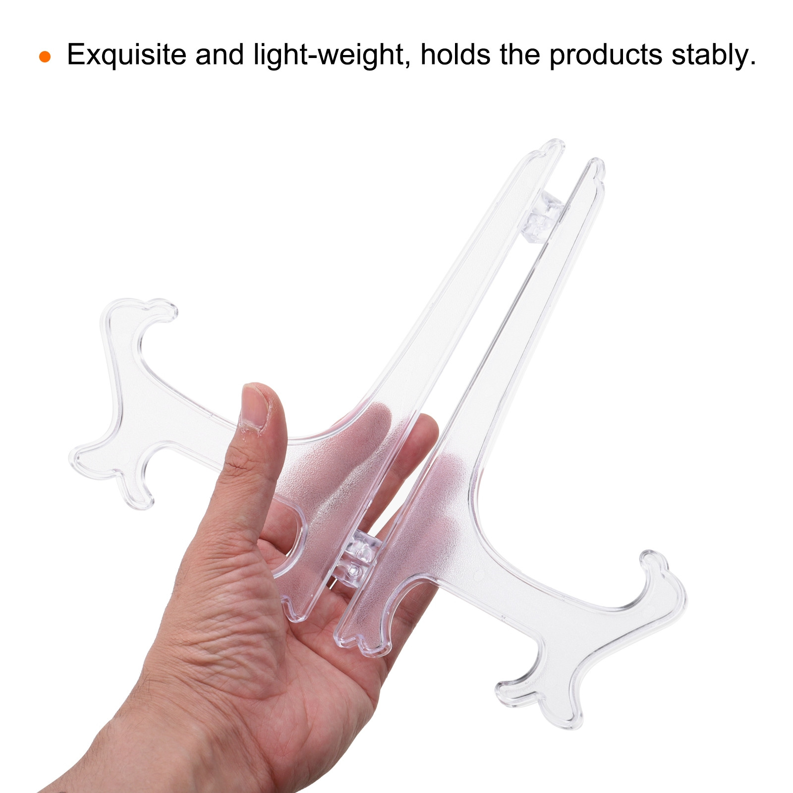 9" Acrylic Plate Stands for Display Stand Plate Holder Transparent 5Pcs