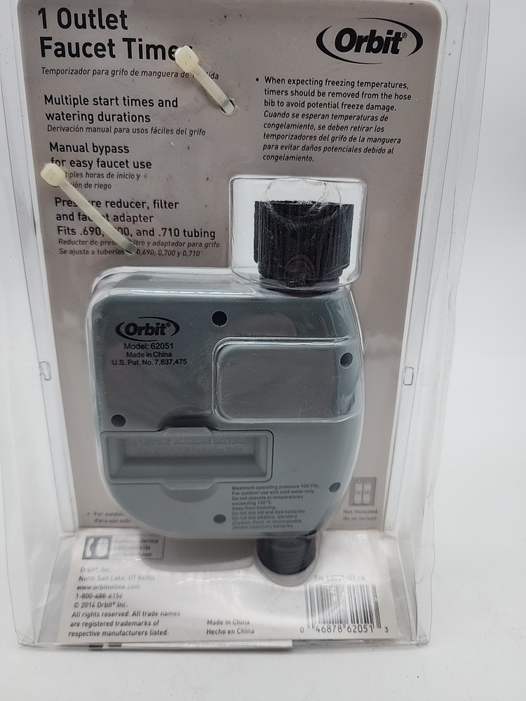 Orbit 1-Outlet Hose Faucet Timer 62051