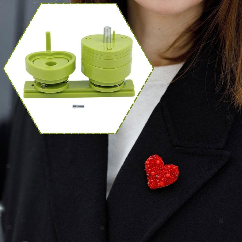 Badge Pin Button Maker Die Mold Heart Shaped Mould Replacement Interchangeable