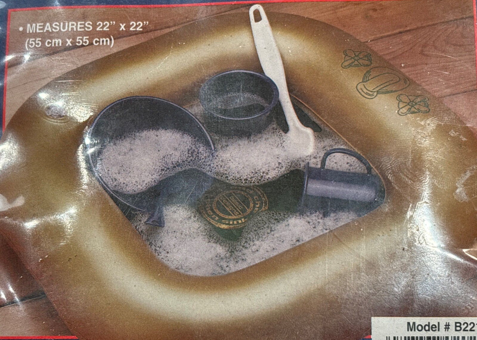 Basic Designs Inflatable Camping Sink Green 22x22 Lightweight Ultra Compact