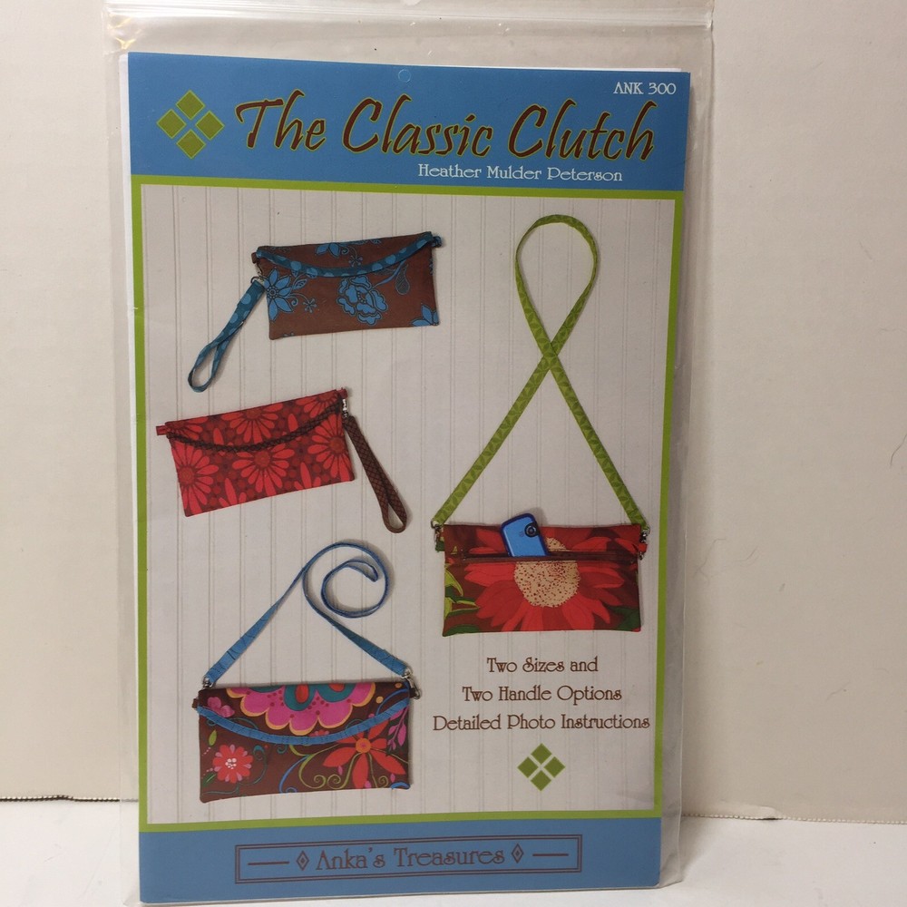 The Classic Clutch Pattern Two Sizes Anka's Treasures