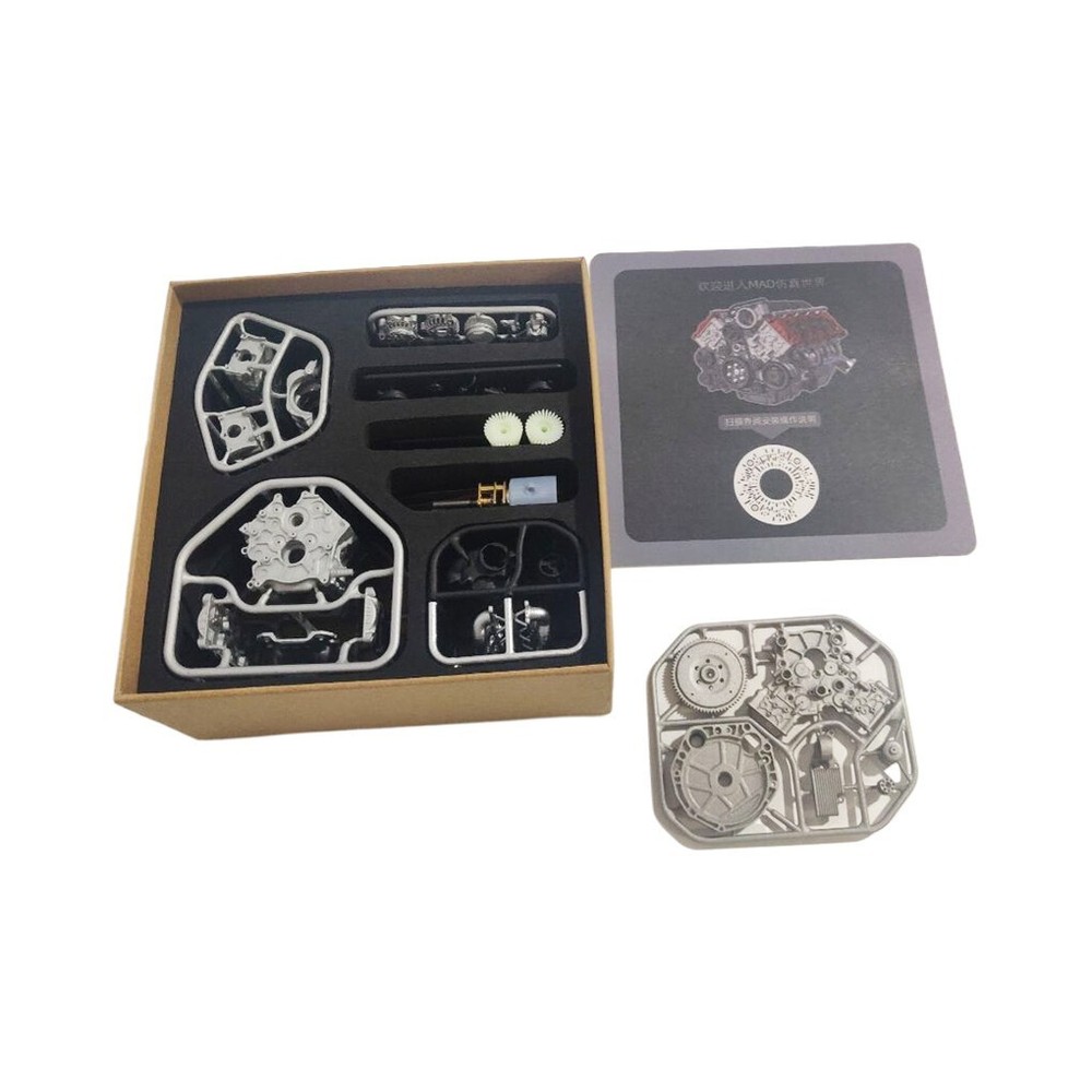 For Adults V8 Combustion Engine Model Building Kits Internal DIY Hobby