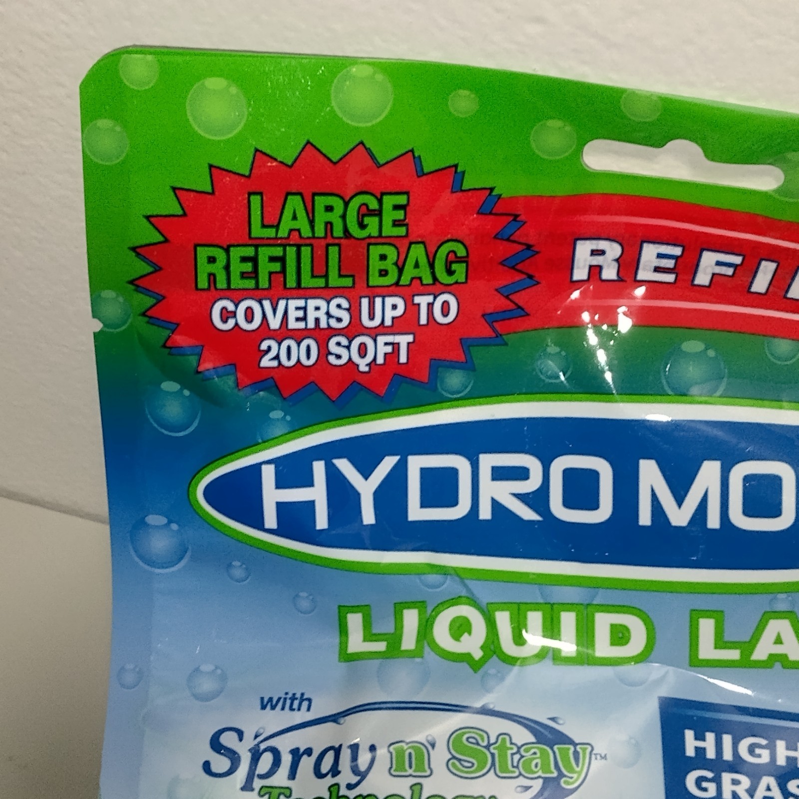 Hydro Mousse - Liquid Lawn Refill Pack 1lb Bag Covers 200 Square Feet Grass Seed