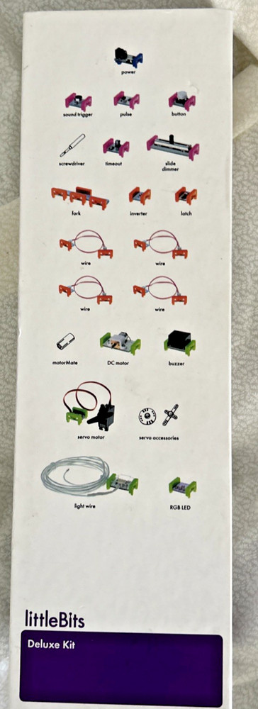 New Little Bits Electronic Deluxe Kit 18-Bit Modules Sealed