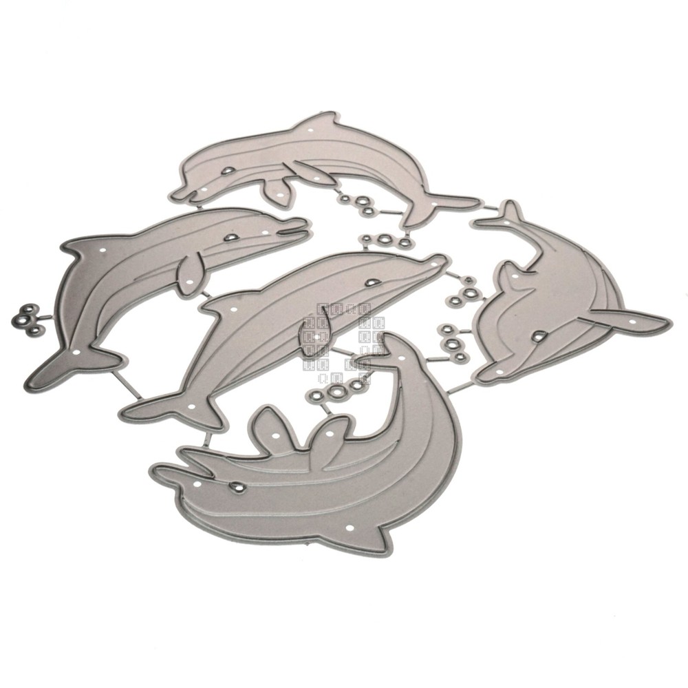 5-Piece Dolphins Metal Cutting Dies Set
