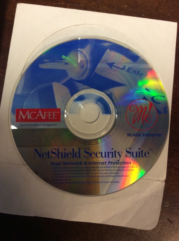 McAfee NetShield Security Suite Version 3.0 10 Nodes Computer Software Manuals
