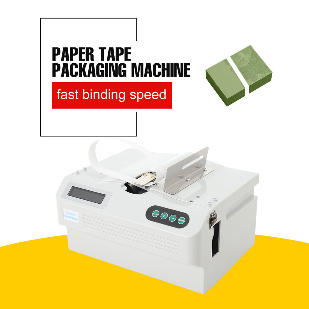 Automatic Small Banknote Binding Machine Money Packer Strapping Bundling Machine