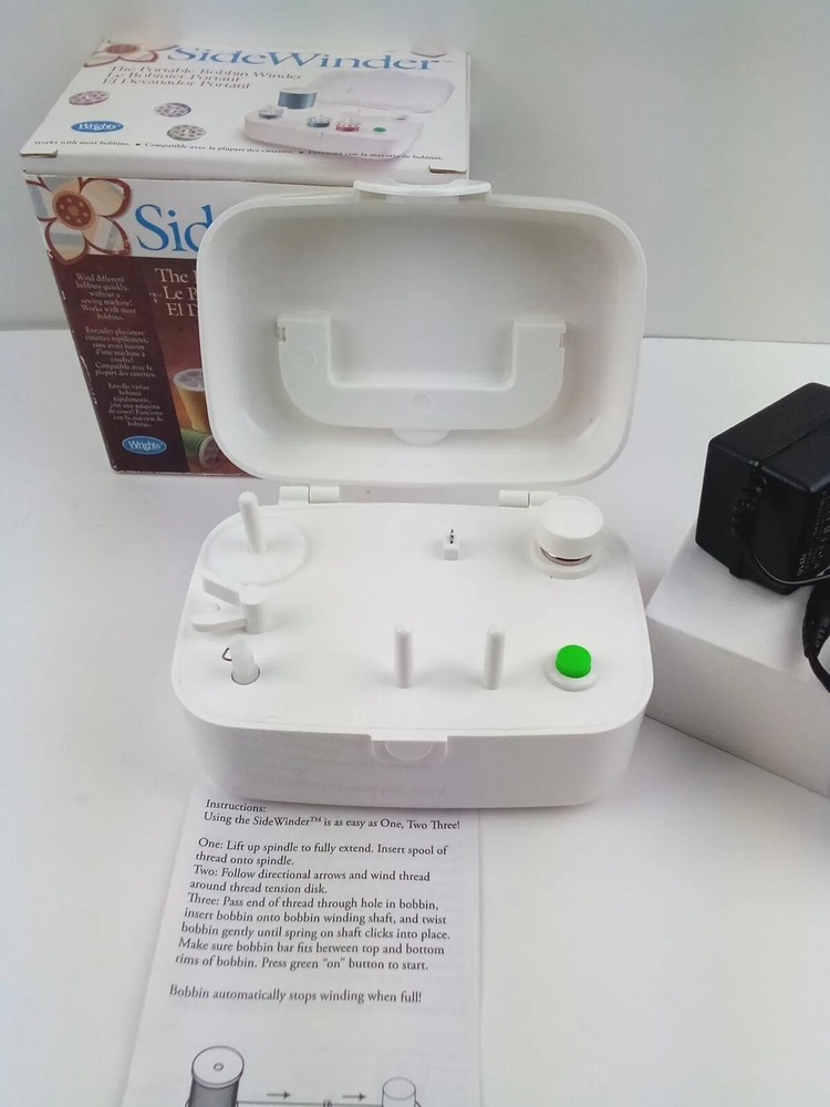 Simplicity Side Winder Portable Sewing Thread Bobbin Winder w/AC Adapter