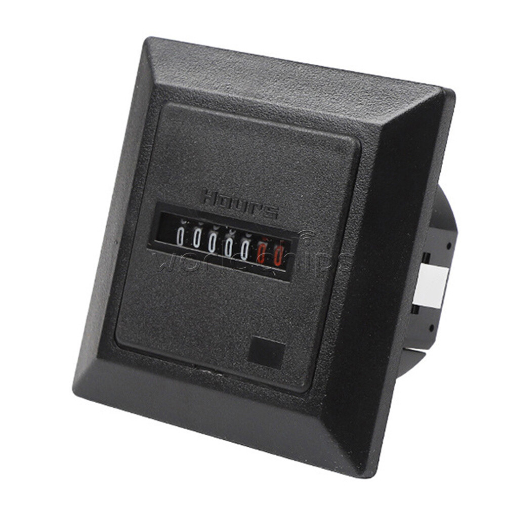 Timer Industrial Mechanical Rolling Totalizing Timer Digital 0-99999.9Hour Meter