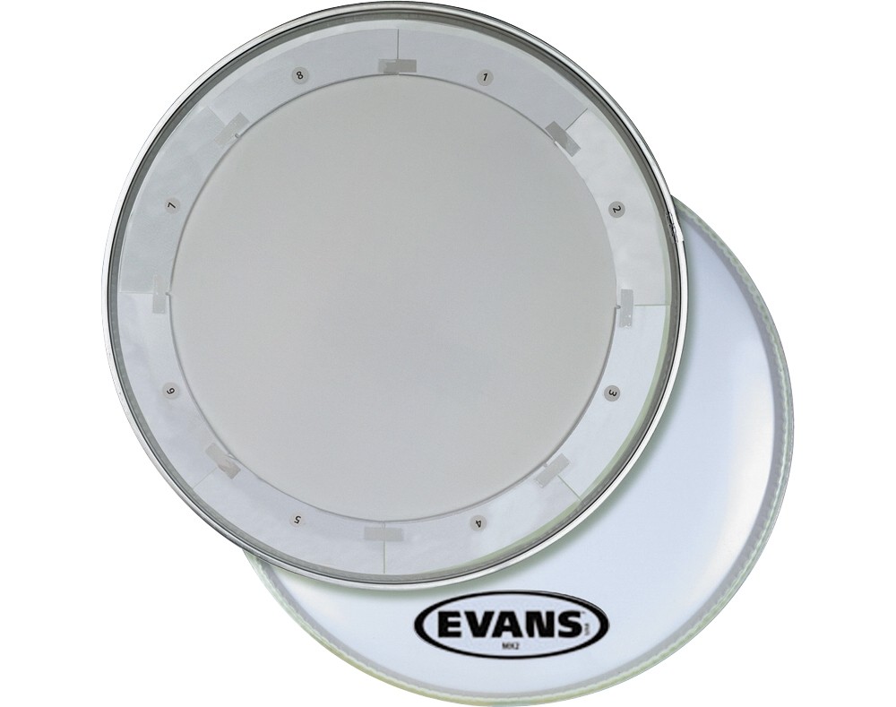 Evans MX1 White Marching Bass Drum Head 28 in.