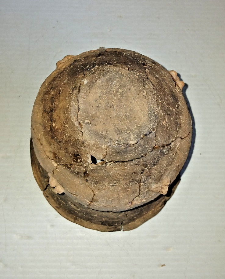 Pre-Columbian Native American Indian Mississippian Partial Pottery Jar Artifact