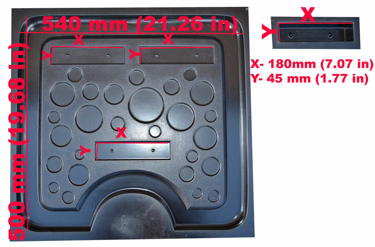 Concrete mold Bench leg for concrete cement ABC plasticmold sold 1 piece B05