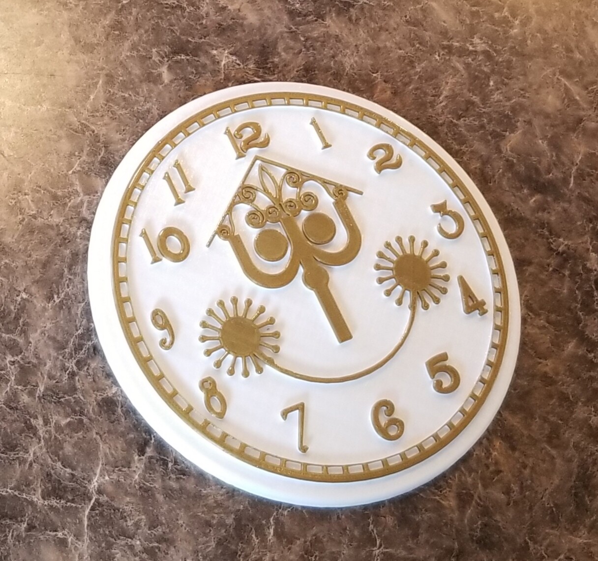 9" It's a Small World Clock Face Inspired Sign (Disney World Inspired Prop)