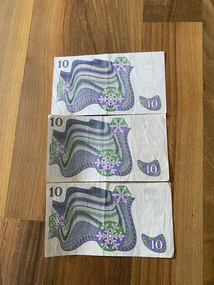 1987-1988 10 Tio Kronor Bills