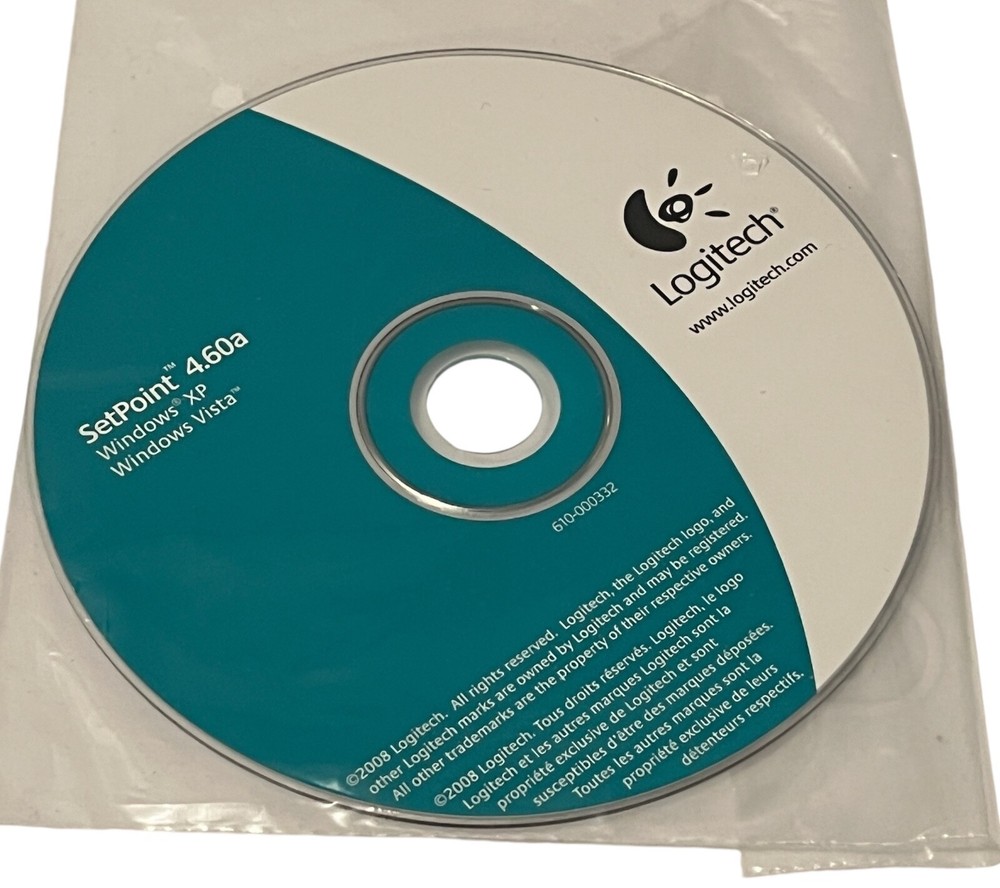 Logitech SetPoint 4.60a Disc for Windows XP Windows Vista