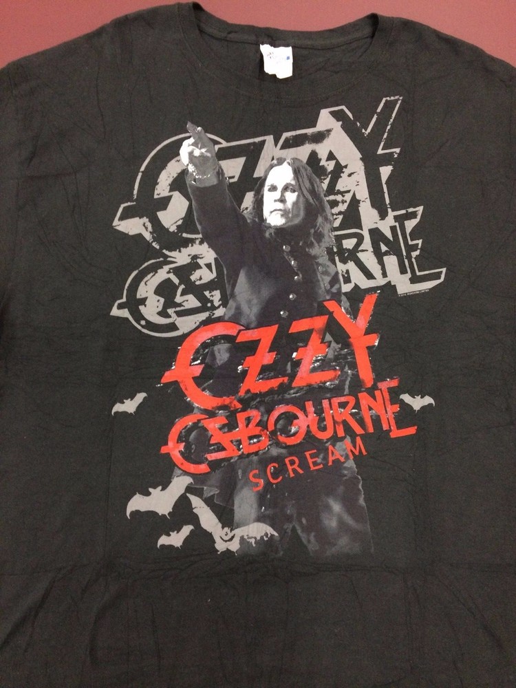 (2) New Ozzy Osbourne "SCREAM" 2010 Rock Tour Concert Tee Shirts Size XL Hanes