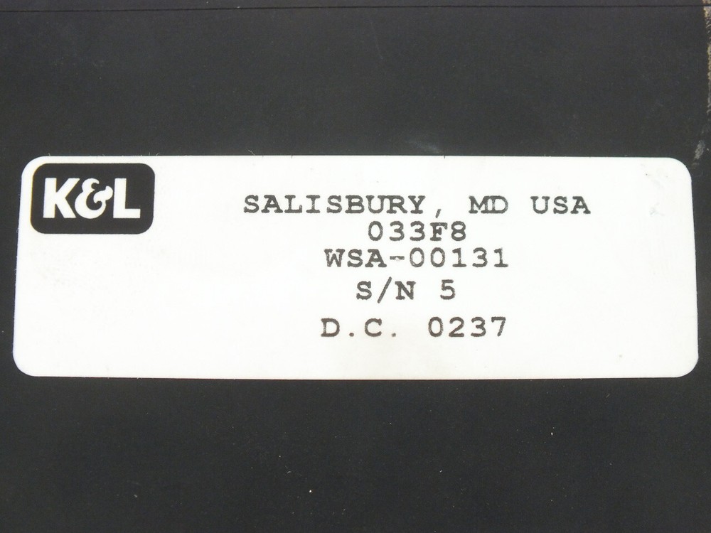 K&L WSA-00131 RF Microwave Filter Cavity Wireless Assembly