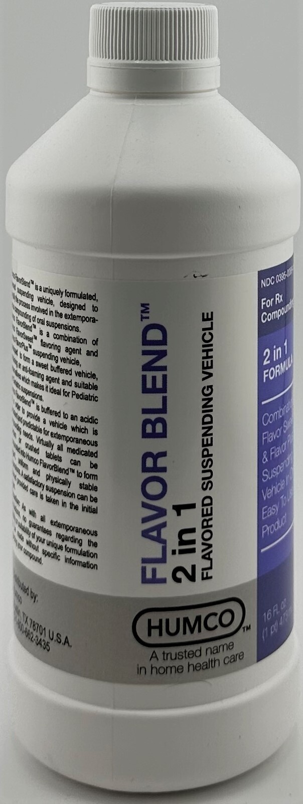 2 Humco FLAVOR BLEND 16 oz FLAVORED PLUS SUSPENDING VEHICLE (2 IN 1) Latest