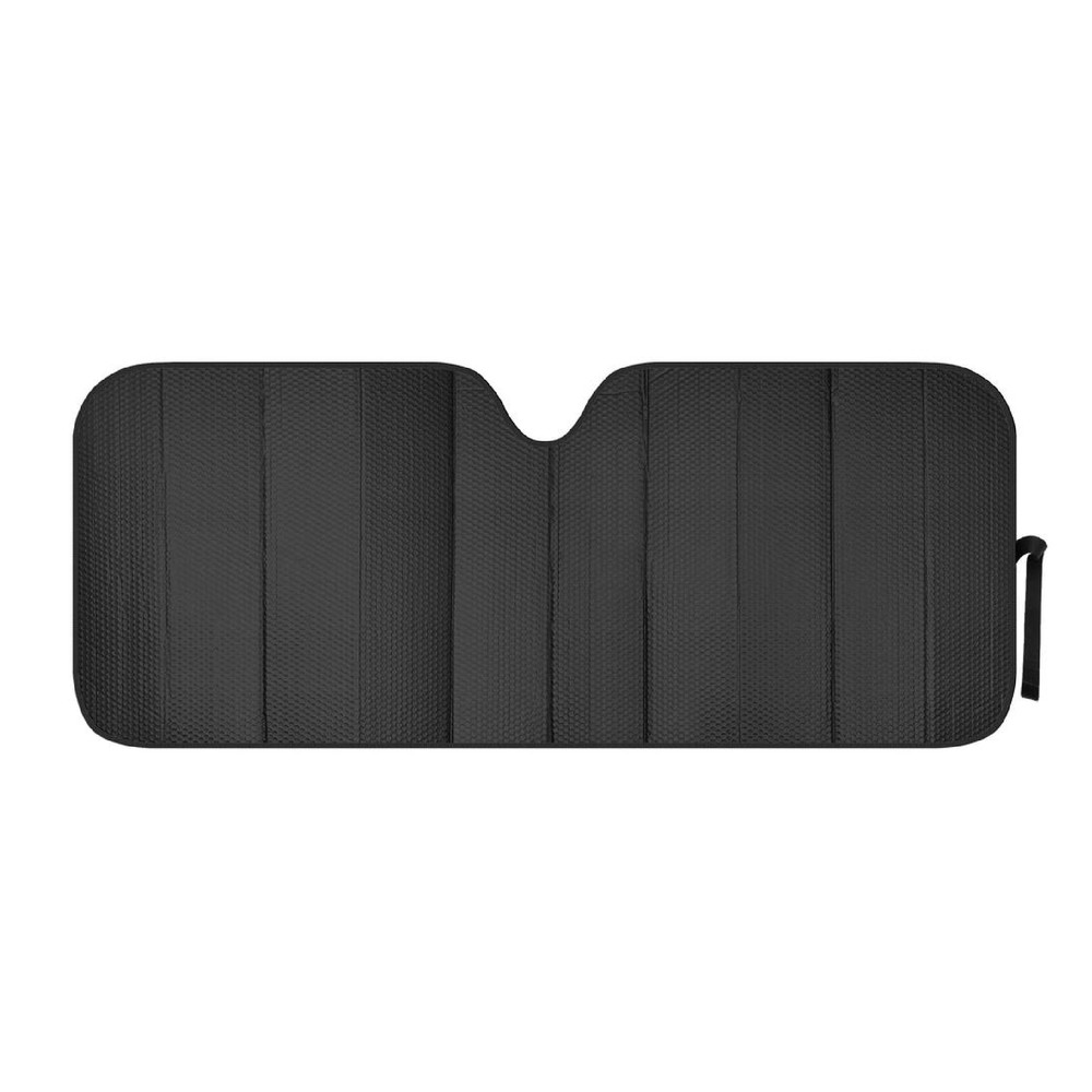 Standard Auto SunShade Foldable Metallic Black Wind Shield Reversible Shade
