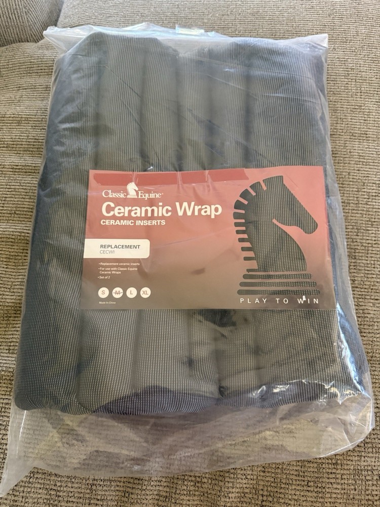 Classic Equine Ceramic Wrap-Ceramic Inserts-Set Of 2-Medium Size