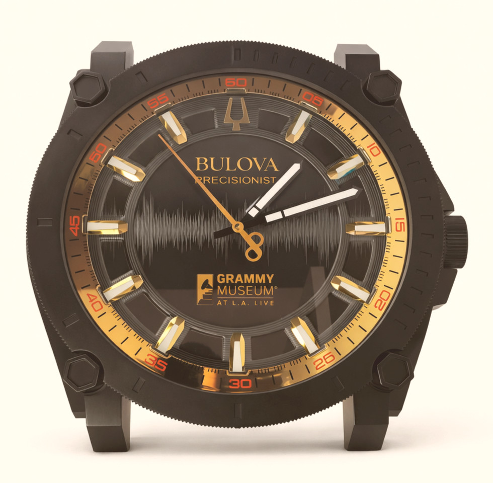 Bulova Precisionist Grammy Museum Wall Clock 15"