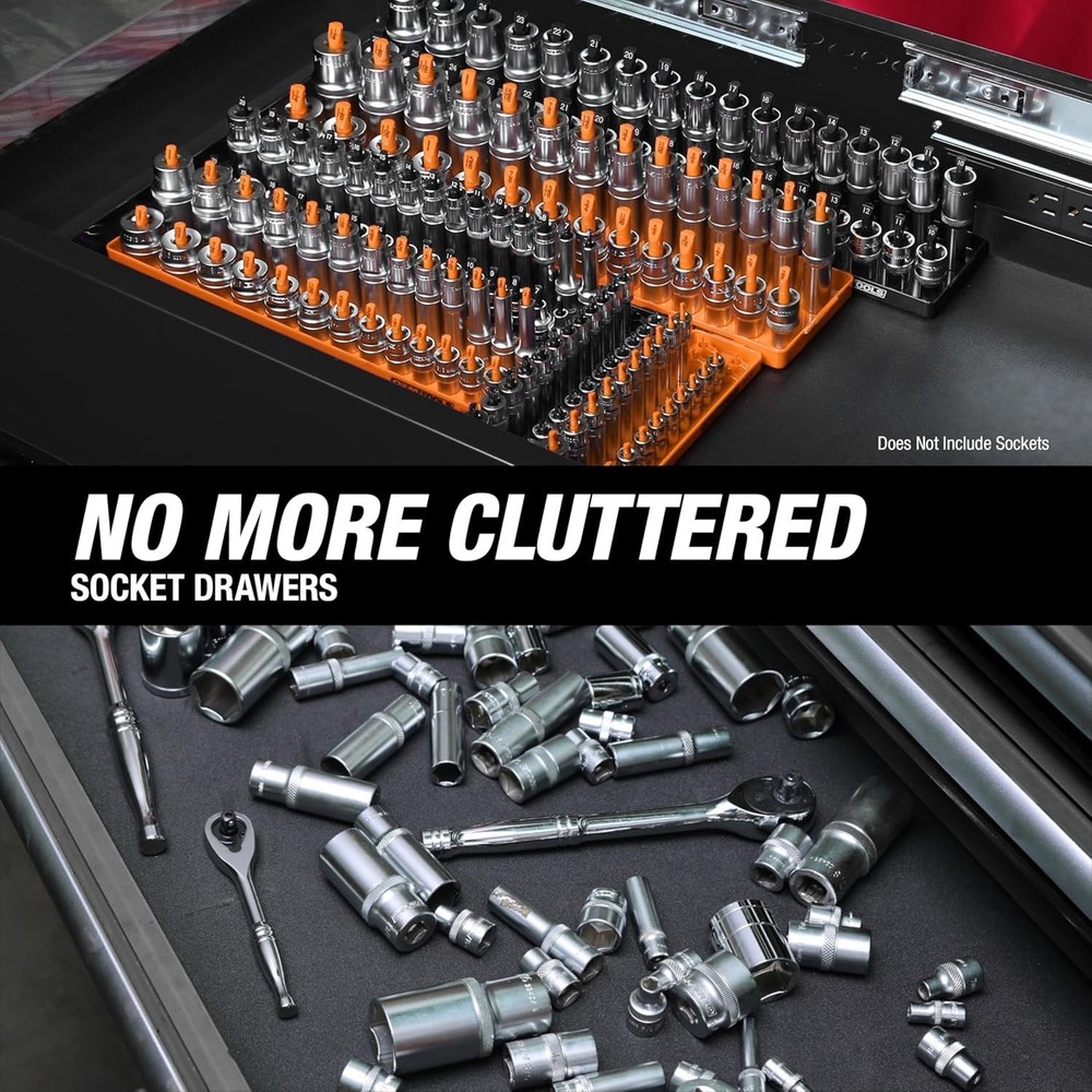 Space-Saving Socket Holder Set, Toolbox Essential