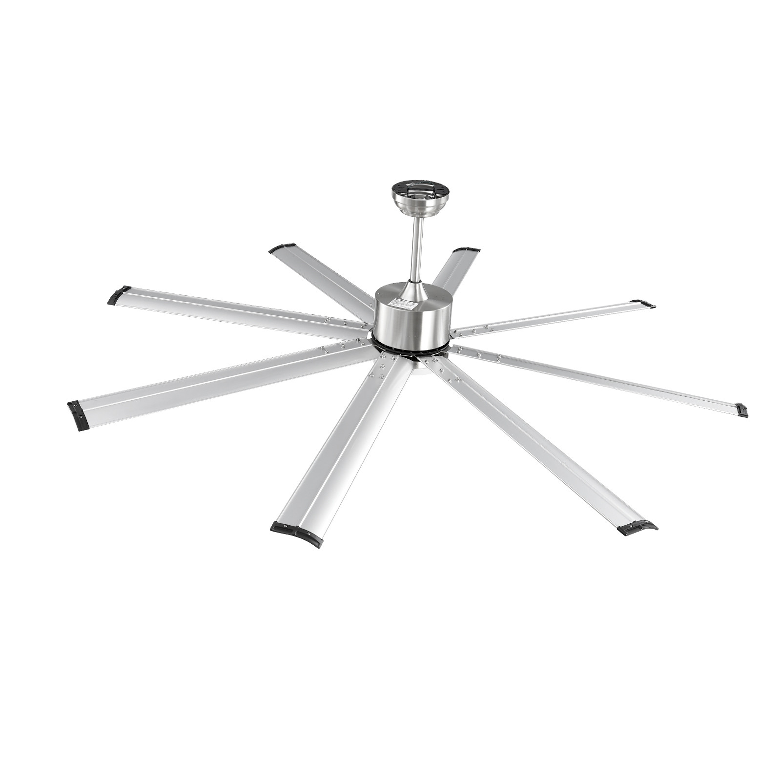 VEVOR 72 In Ceiling Fan with LED Light Remote Control Brushed Nickel Reversible