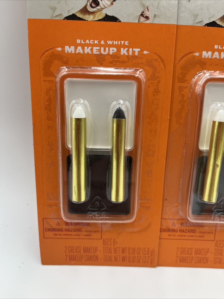 2 - Halloween Makeup greese makeup & crayons Cosplay Face Paint Black White