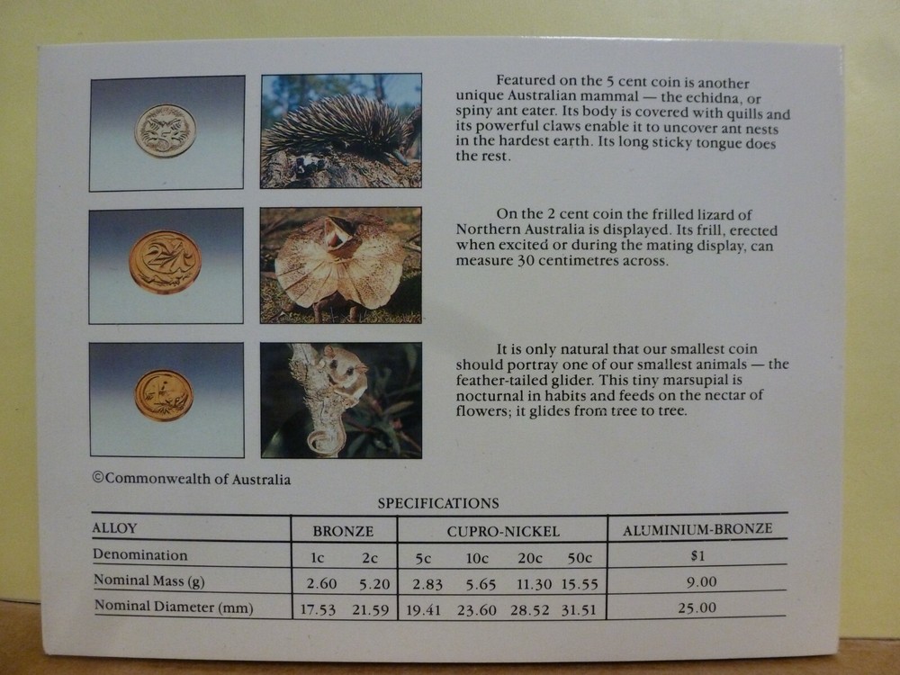 1985 Royal Australian Mint Uncirculated Coin Set