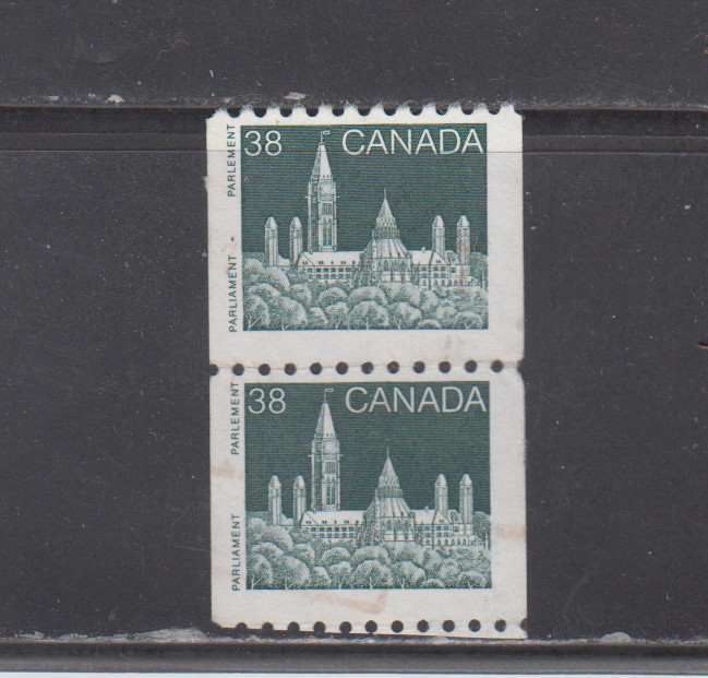 CANADA 1987-91  / USED - SCOTT # 1194A  COIL PAIR