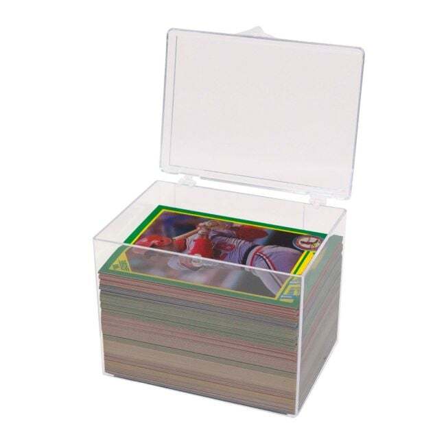 10 BCW Hinged Trading Card Boxes. Holds 150 Standard Sized Cards.
