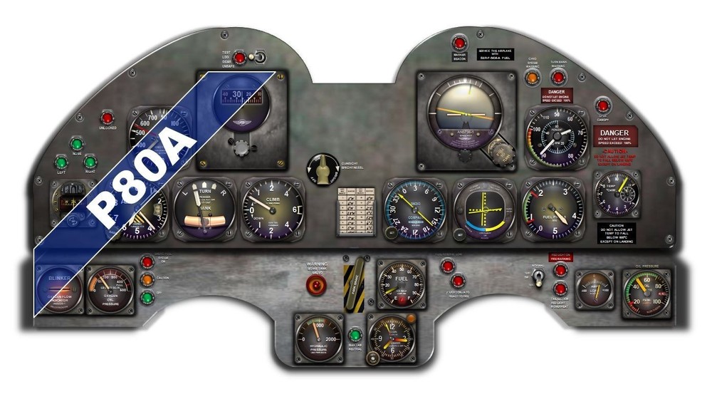 F80 SHOOTING STAR COCKPIT instrument panel CDkit