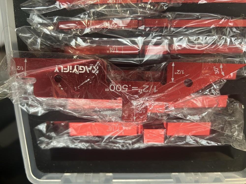 Router Table Setup Bars, 7Pcs Aluminum Precision Setup Blocks Height Gauge Se...