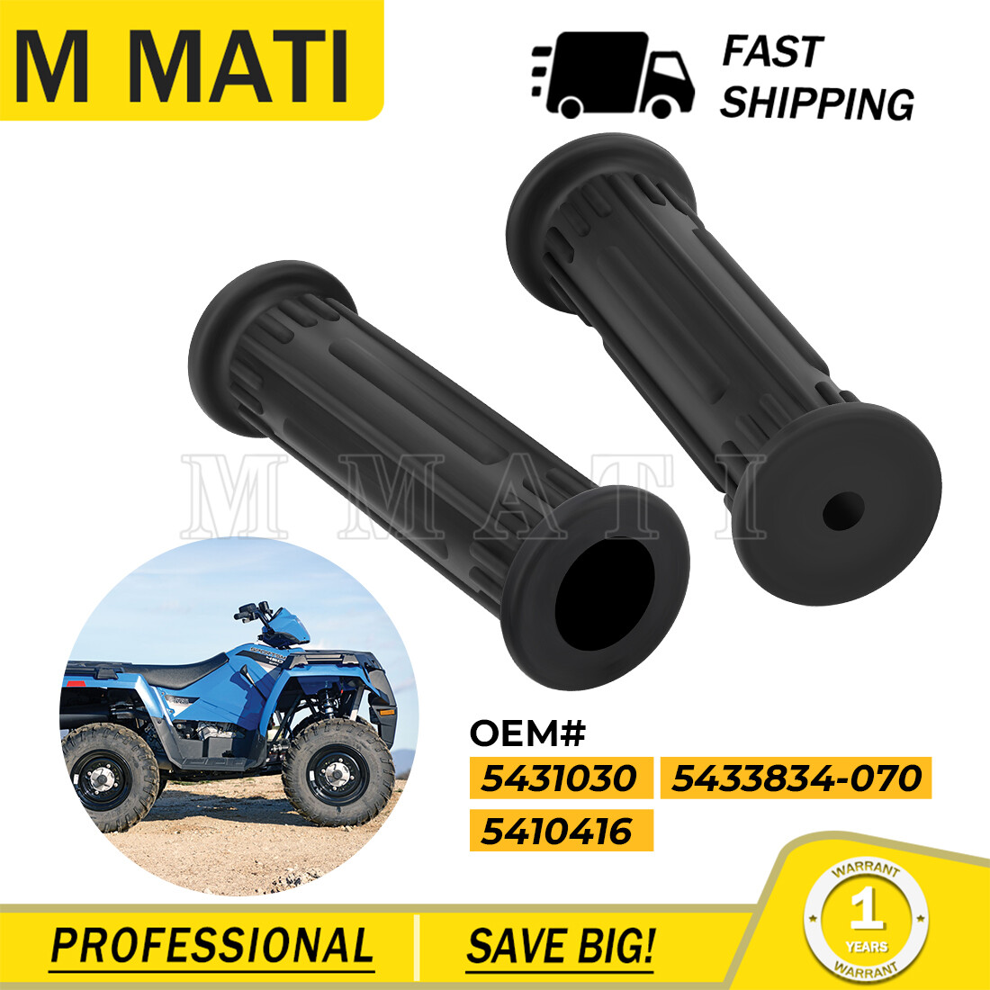 Handlebar Grips for Polaris Trail Boss 250 300 325 330 350 Trail Blazer 250 400