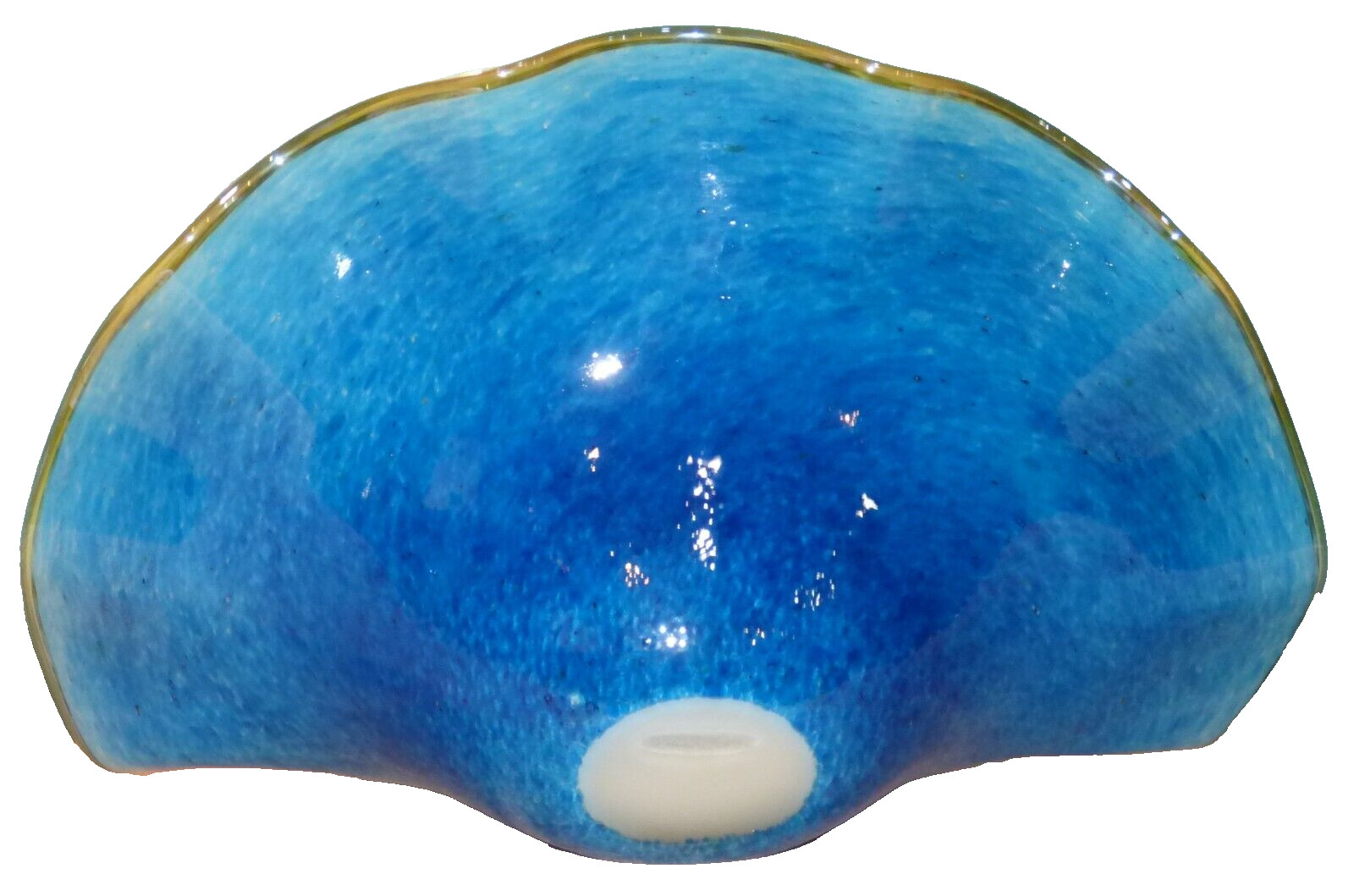 Daniel Lotton Art Glass Clamshell with Pearl, Clam