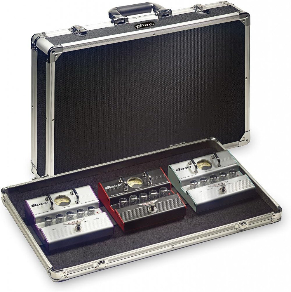 Stagg UPC-535 Guitar Effect Pedals Case with High Density Foam Padded Interior -