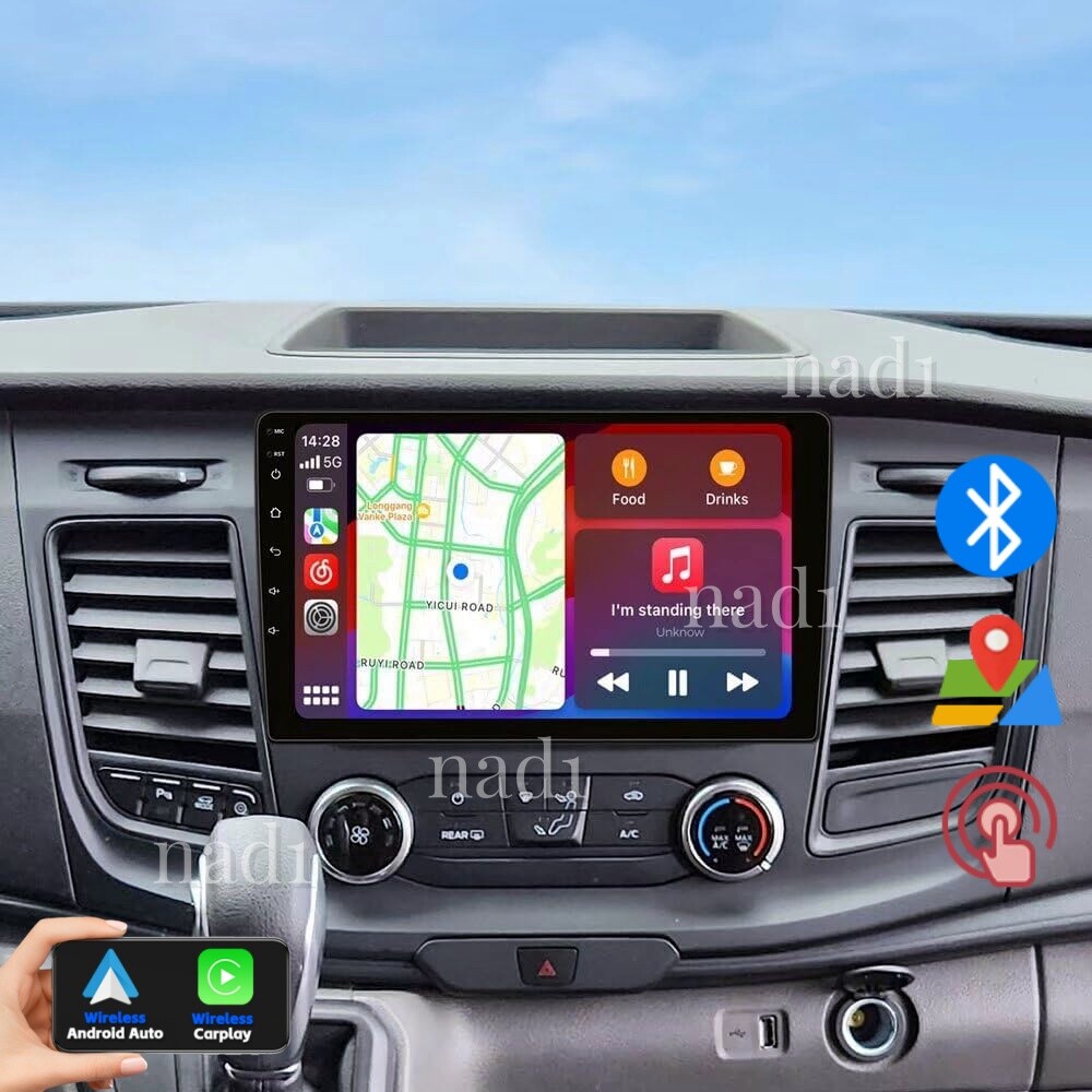 For 2020-2024 Ford Transit 150 250 350 10.1" Carplay FM GPS Dash Radio BT NAVI