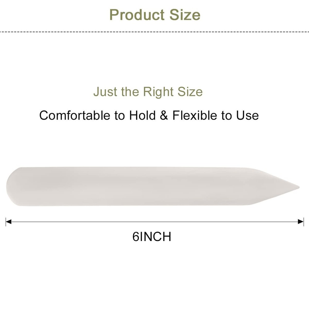 Genuine Bone Folder 2PCS Creaser Bookbinding Tool Scoring Kit for Letter Open...