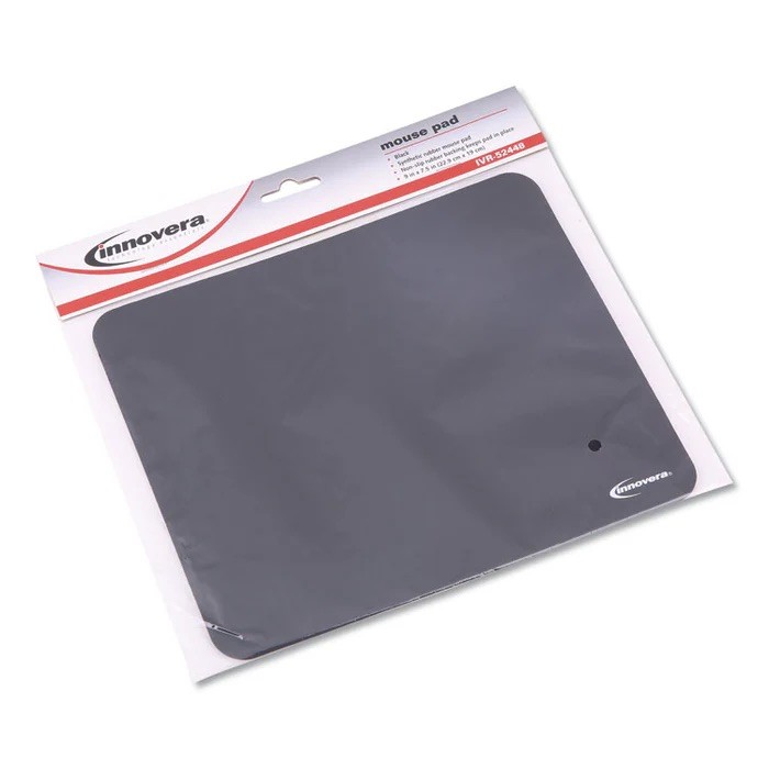 Innovera 52448 Mouse Pad, 9 x 7.5, Black