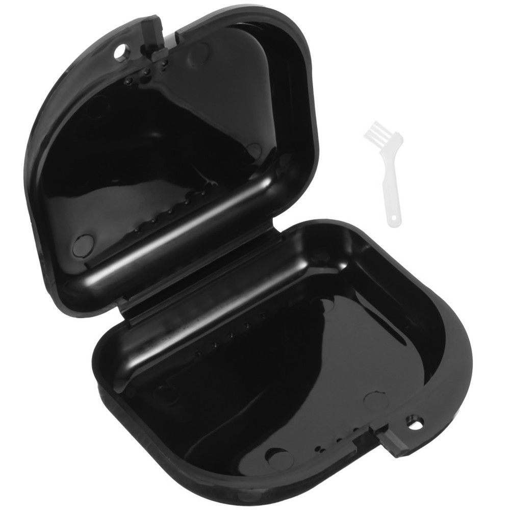 1 Set Denture Box Brace Case Small Denture Container Storage Boxes Retainer