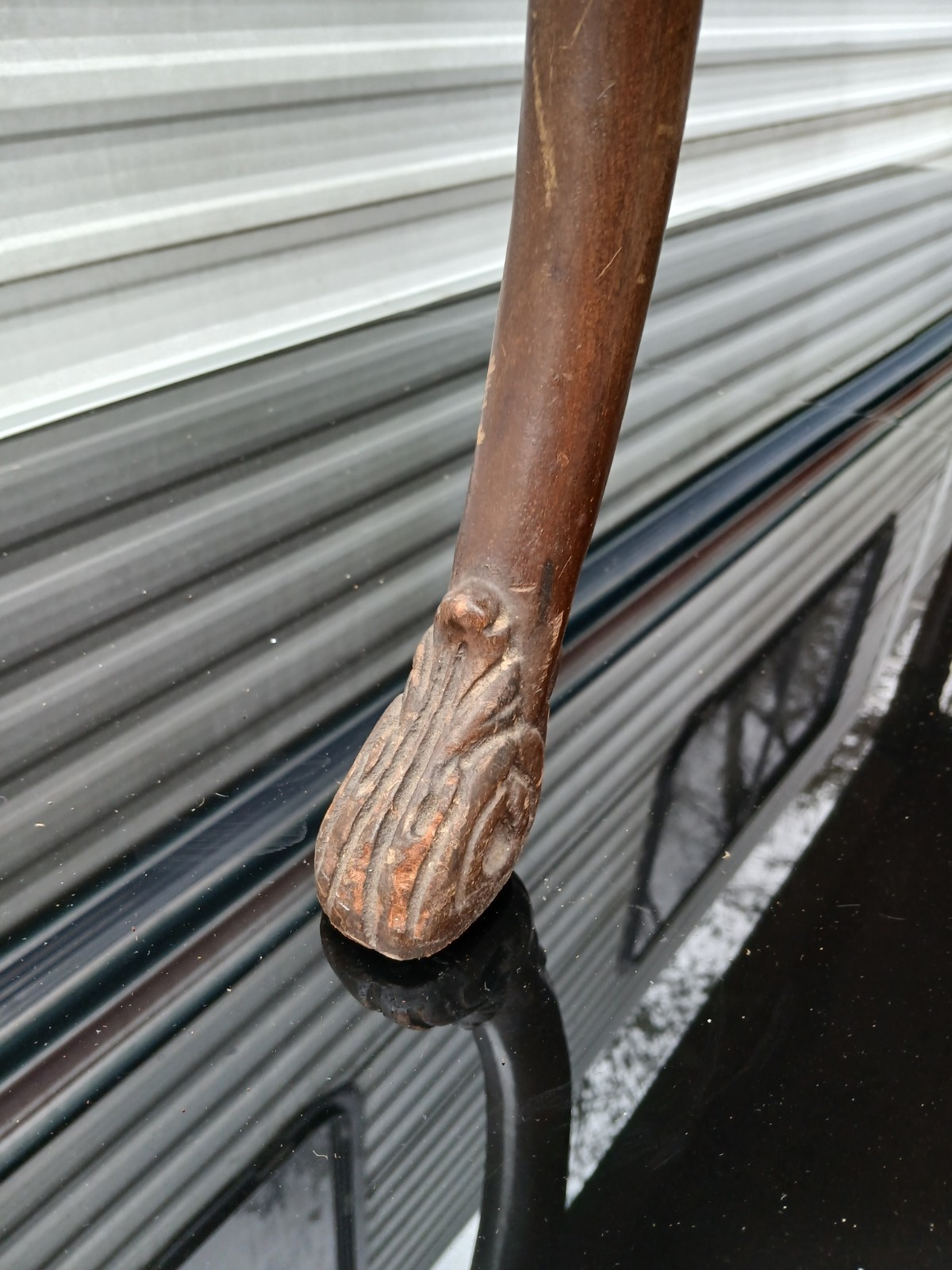 Vintage Townsend Grand Rapids French Provincial Leather Top