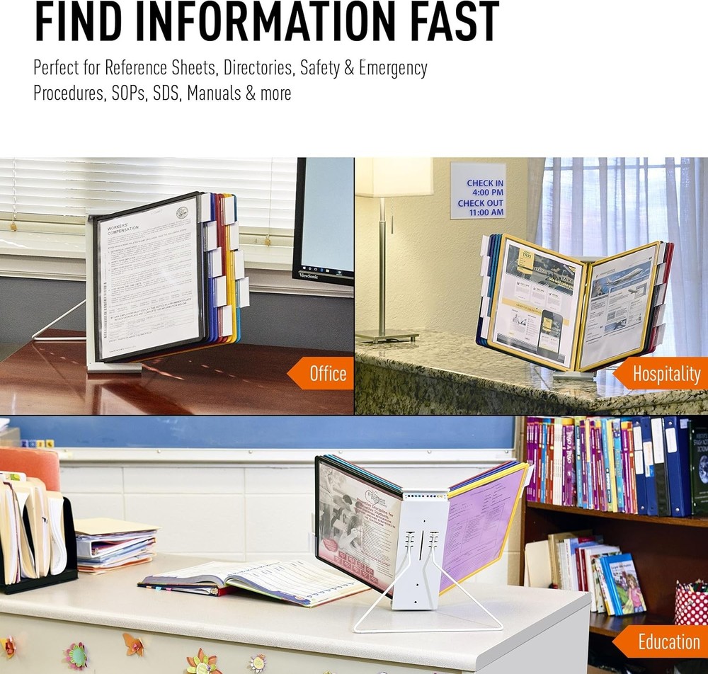 Instaview20 Pocket Expandable Desktop Reference System Letter Size