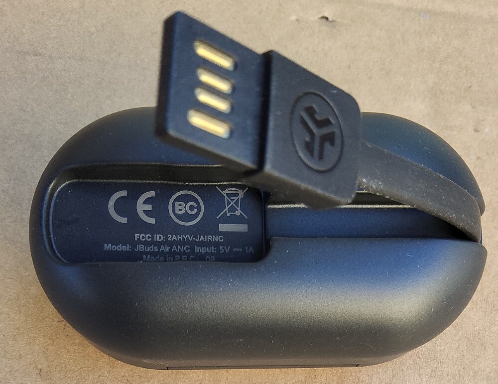 JLab JBuds Air ANC CHARGING CASE ONLY Black