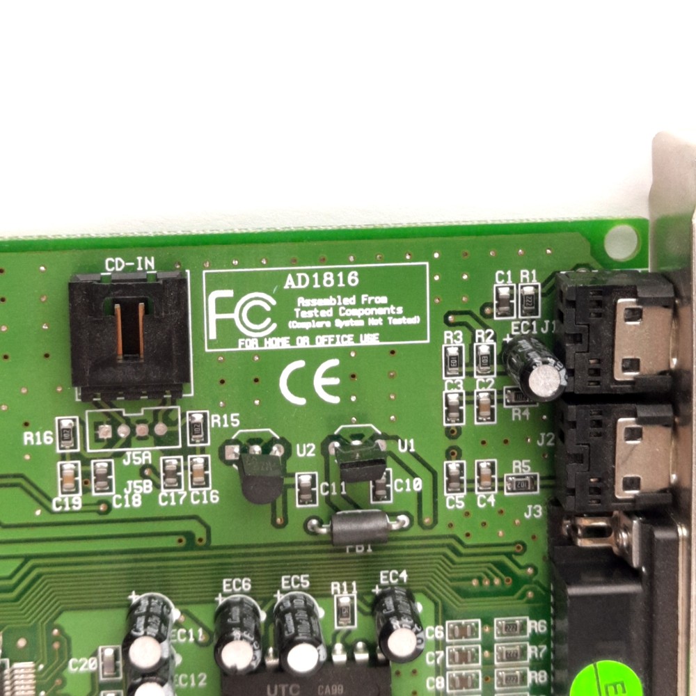 AOpen AD1816 FX-3D Plus Sound Card w/ Wave Table & CD-Rom Audio