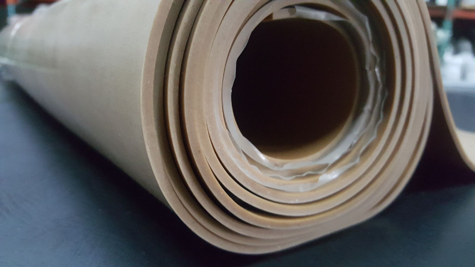 TAN GUM RUBBER 1/8 X 36" FREE SHIPPING