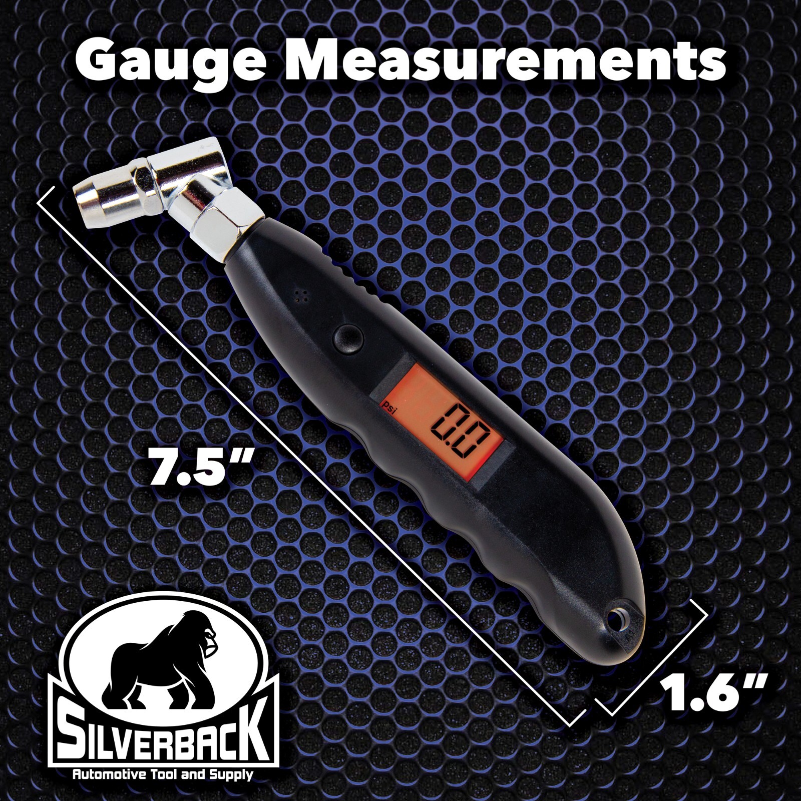 Silverback Automotive Professional Digital Tire Pressure Gauge, 0-150 PSI