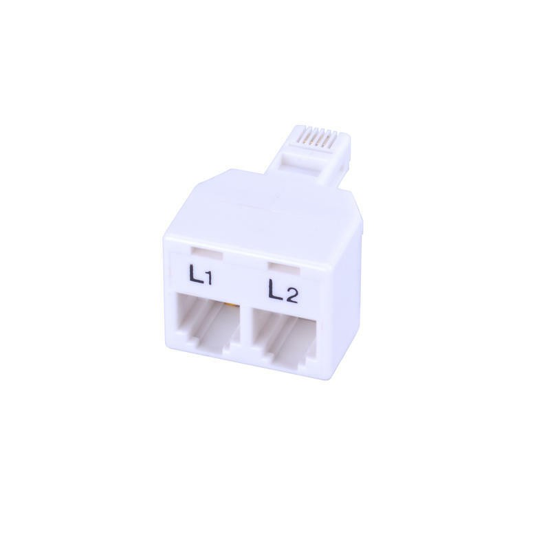 Monster Cable In-Line Coupler Modular 4 Conductor White