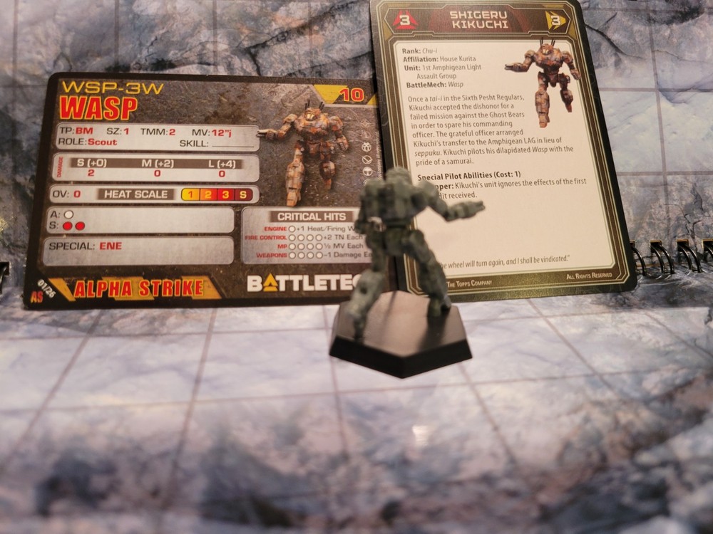 Battletech Wasp Mech + Pilot Cards - Alpha Strike Box Set