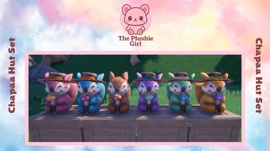 Chapaa Hut Plushie Set - Palia